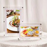 Personalized transparent acrylic digital photo frame-electronic photo album player-Couple Gifts